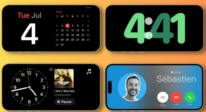 晋江苹果手机维修分享iOS17横屏充电待机显示有什么好处 