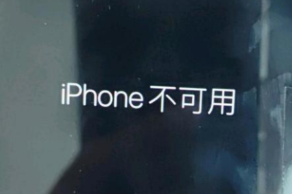 晋江苹果服务网点分享锁屏界面显示“iPhone 不可用”如何解决 