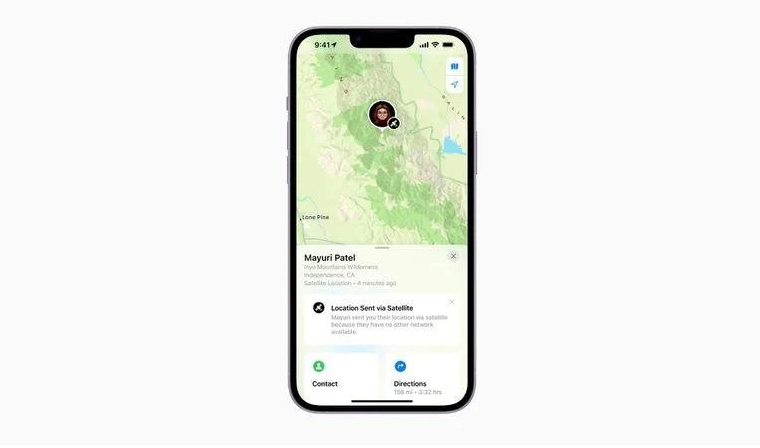 晋江苹果14维修分享iPhone14系列中 FindMy功能通过卫星分享位置方法教程 